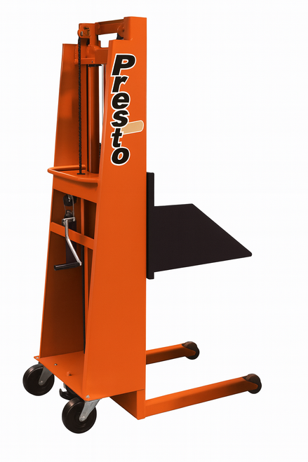Presto Lifts MV and MVF Hand-Crank Mechanical Stackers Presto Lifts MV and MVF Hand-Crank Mechanical Stackers