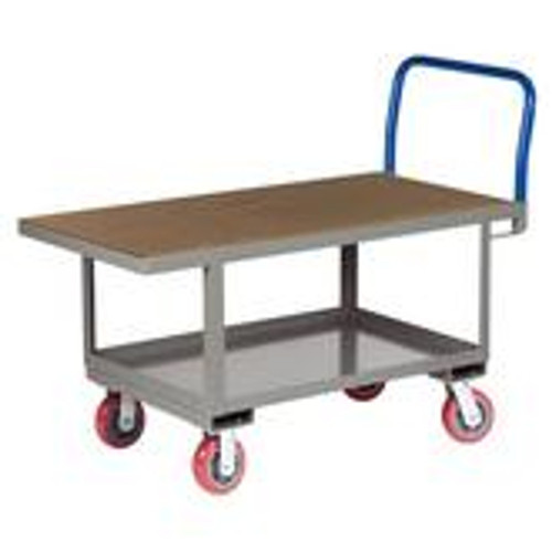 Little Giant Work-Height Platform Truck with Lower Shelf - Hardboard Over Steel Deck - Model No. RNH2-2448-6PY Little Giant Work-Height Platform Truck with Lower Shelf - Hardboard Over Steel Deck - Model No. RNH2-2448-6PY