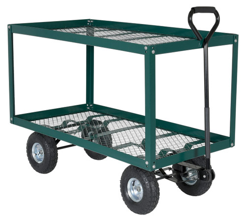 Vestil Steel Landscape Cart with Two Shelves LSC-2448-SC Vestil Steel Landscape Cart with Two Shelves LSC-2448-SC