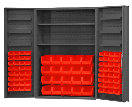 Durham Cabinet with 2 Shelves 6 Door Trays and 84 Bins