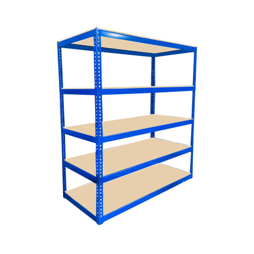Blue Bulk Rack - 5 Shelf Units - Particle Board