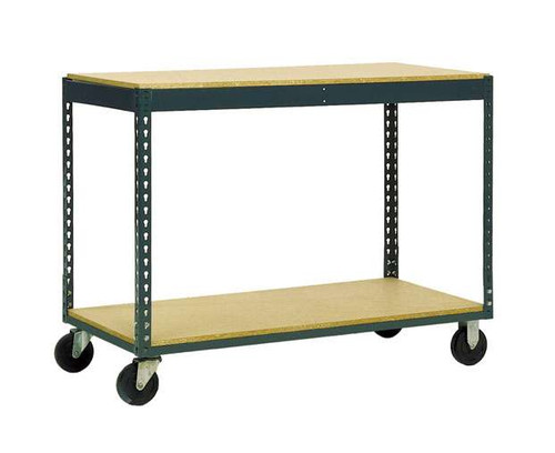 Material Flow 2 Shelf Boltless Mobile Workbenches/Tables