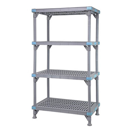 Millenia 4-Tier Vented Shelving Unit - 24" Wide x 50" High Millenia 4-Tier Vented Shelving Unit - 24" Wide x 50" High