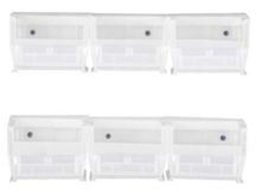 Quantum Clear-View Hang-n-Stack Bins - Complete Packages - Model No. HNS200CL