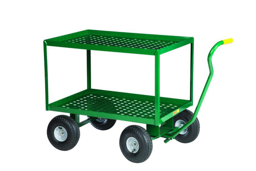 Little Giant 2-Shelf Wagon Truck with Perforated Deck 2LDWP-2436-10PG