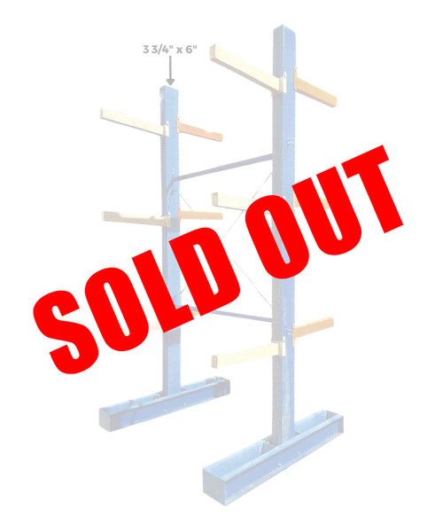 Material Flow Used Double Sided Cantilever Racks