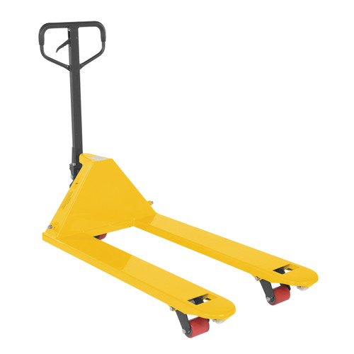 Yellow Full Featured Deluxe Pallet Truck - 27"W x 48"L Forks - Model PM5-2748-YL