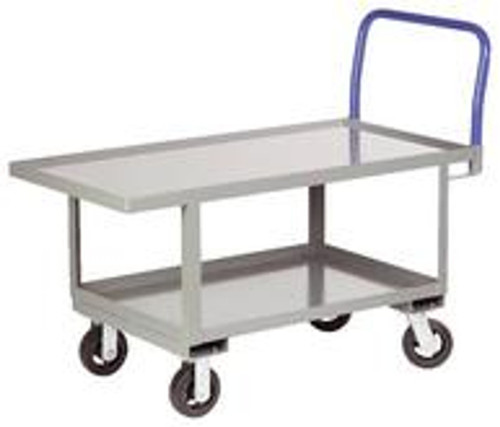 Little Giant Work Height Platform Truck with Lower Shelf - Lip Edge Deck Little Giant Work Height Platform Truck with Lower Shelf - Lip Edge Deck