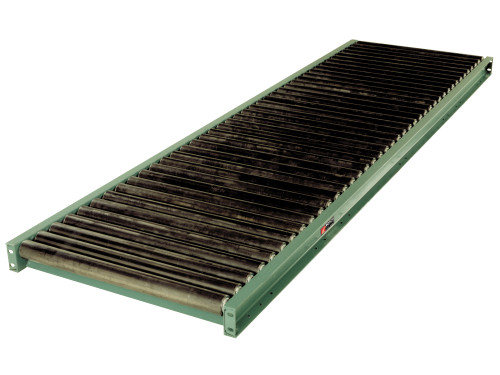 Roach 251S Steel Gravity Roller Conveyor 9" Between Frames | Material Flow