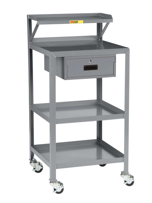 Little Giant model PSR-2224-3RBK-DR Mobile Shop Desk