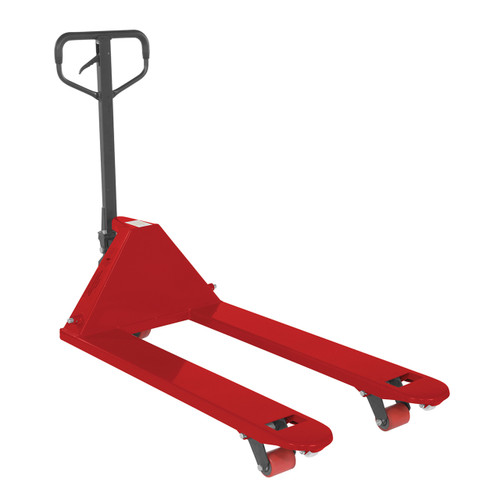 Red Full Featured Deluxe Pallet Truck - 27"W x 48"L Forks - Model PM5-2748-RD
