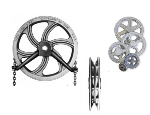 David Round Chain Sheaves & Load Wheels Optional Chain Guide