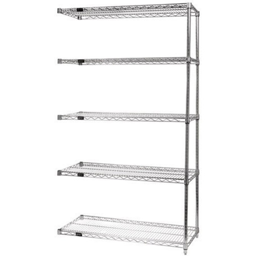 Quantum Chrome Wire Shelving - Add-On Kit - 5 Shelves