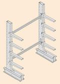 Series 4000 Cantilever Rack – Heavy Duty by Meco Omaha