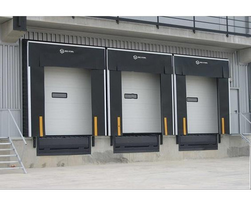 Red Steel Material Handling Dock Shelters Red Steel Material Handling Dock Shelters