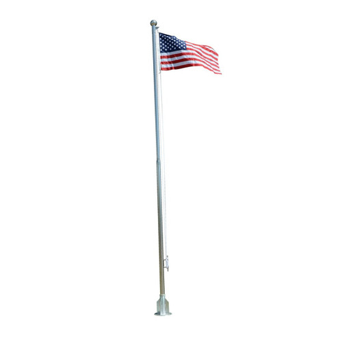 20 Ft High Stainless Steel Flag Pole Model FLP-20-SS