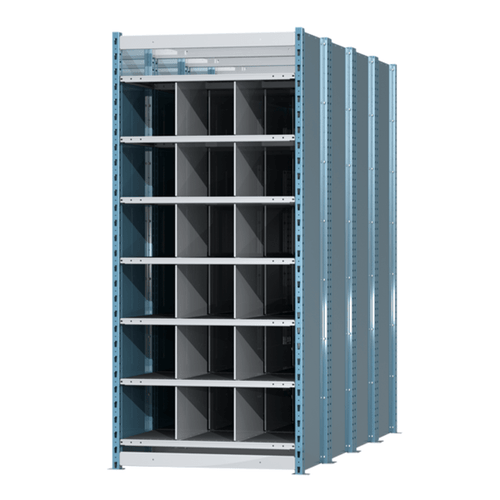 Hallowell Heavy Duty Deep Bin Industrial Shelving - 18 Bin Unit