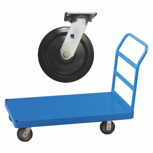 Material Flow 24" x 48" Platform Trucks with Phenolic Casters