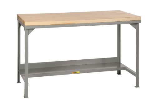 Little Giant Welded Steel Workbench with Butcher Block Top Model No. WSJ2-3060-36