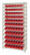 Quantum WR12-101 Economy 4" Shelf Bin Wire Shelving Systems - Complete Packages with Red Bins