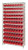 Quantum WR12-101 Economy 4" Shelf Bin Wire Shelving Systems - Complete Packages with Red Bins
