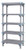 Quantum 74" Millenia 4 Vented 1 Solid Shelving Mixed Unit