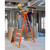 Vestil FBTFL-8 Fiberglass Twin Front Ladders in use