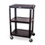 Luxor UCMT1-BK  UCMT1 Steel Adjustable Height AV Cart - 3 Shelves - 4 Luxor UCMT1-BK  UCMT1 Steel Adjustable Height AV Cart - 3 Shelves - 4