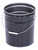 Vestil PAIL-STL-RI Steel Open Head 5 Gallon Black Pail Vestil PAIL-STL-RI Steel Open Head 5 Gallon Black Pail