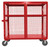 Vestil Welded Security Carts Red