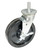 Vestil CST-VE-8X2PH-STS-BR  Phenolic Stem Swivel With Side Brake Caster 8 In. Diameter x 2 In. Width 1300 Lb. Capacity Black/Silver