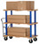 Vestil VHPT-TD-2448 Triple Decker Hardwood Platform Carts Vestil VHPT-TD-2448 Triple Decker Hardwood Platform Carts