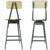 Industrial Shop Stools With Steel Seat And Steel Backrest - Swivel