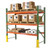 Husky Invincible Pallet Rack with green uprights, orange beams, and full pallet load storage – Material Flow