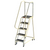 F008 EGA Products Office Rolling Ladders - 5 Step with Handrails