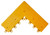 New Rubber Outside Corner-Beveled, 18 x 6 x 7/8" MT2.78X6X18.C.YL.CS