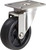 Material Flow  STP5100 Light-Medium Stainless Steel Rigid Plate Caster (Swivel caster version shown. Actual caster is rigid.)