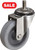 Stromberg STP5100 Light-Medium Stainless Steel Swivel Stem Caster