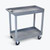 LUXOR High Capacity Cart - 2 Tub Shelves - in gray