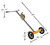 Vestil DBT-1000 Deluxe Tilt Back Drum Truck