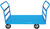 Material Flow Dual Handle Platform Trucks with Casters