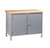 Little Giant Work Center Cabinet with Butcher Block Top - Model WTC-2D-2436-LL