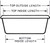 New England Tote-All width diagram.