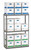Tennsco ZA421560-3D Z-Line Archive Shelving Unit With Decking