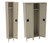 78" High Single Tier Lockers With Legs Unassembled