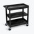 Luxor EC121HD in black 32x18 Cart Two Tub/Middle Flat Shelves Luxor EC121HD in black 32x18 Cart Two Tub/Middle Flat Shelves