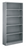 Tri-Boro Klip-It Light Duty Industrial Closed Steel Shelving - 7 shelf
