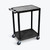 LUXOR Flat Shelf Cart - Two Shelves LUXOR Flat Shelf Cart - Two Shelves