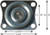 Stromberg 3 Inch CA2 Series Swivel LIght Duty Caster Model No. CA2-3BE Plate Dimensions