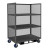 Durham 3 Sided Mesh Truck with 3 Shelves and Forklift Pockets